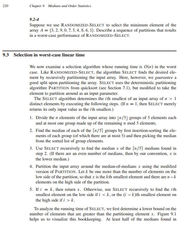 from the text book ( Introduction to algorithms by Cormen, Leiserson, Rivest,