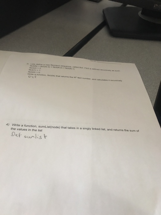  Python3 Pay a functon, se34N) that returns the Def Write a