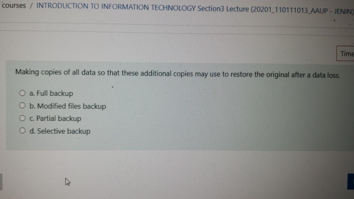 Please send me the answer without solving the question tips..just the answer..because