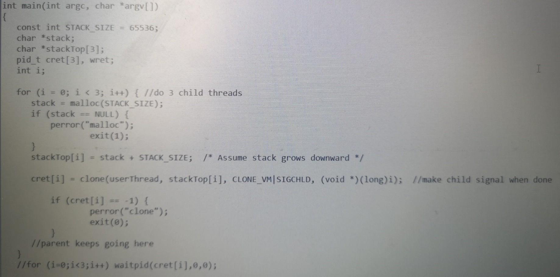 you can join threads much more simply. Actually, you HAVE to, given
