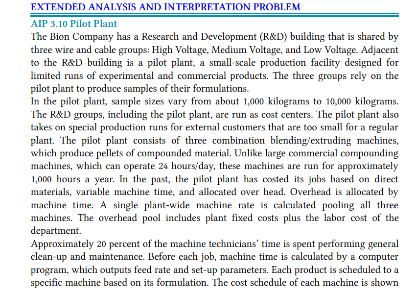 Answer all questions CoursHeroTranscribedText: EXTENDED ANALYSIS AND INTERPRETATION PROBLEM AIP 3.10 Pilot