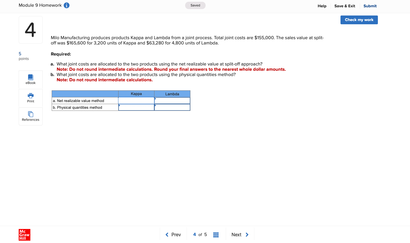  CoursHeroTranscribedText: Module 9 Homework i Saved Help Save & Exit Submit
