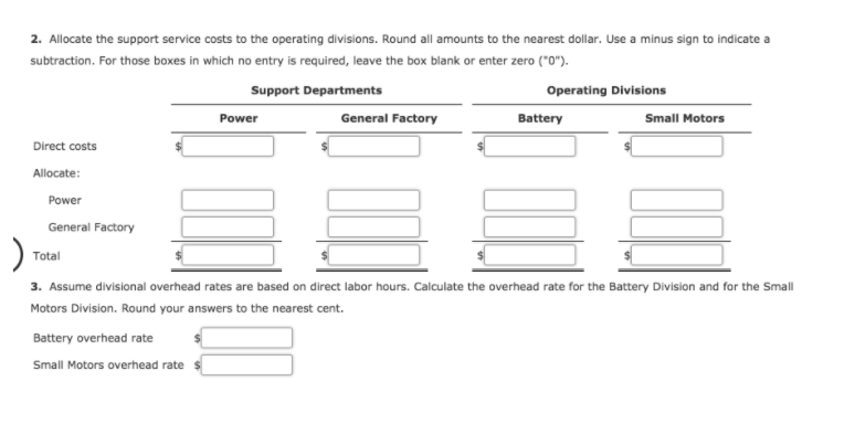 Company is divided into two operating divisions: Battery and Small Motors. The