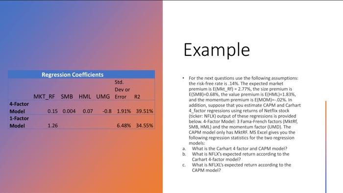 how do i solve this Example - For the next questions use