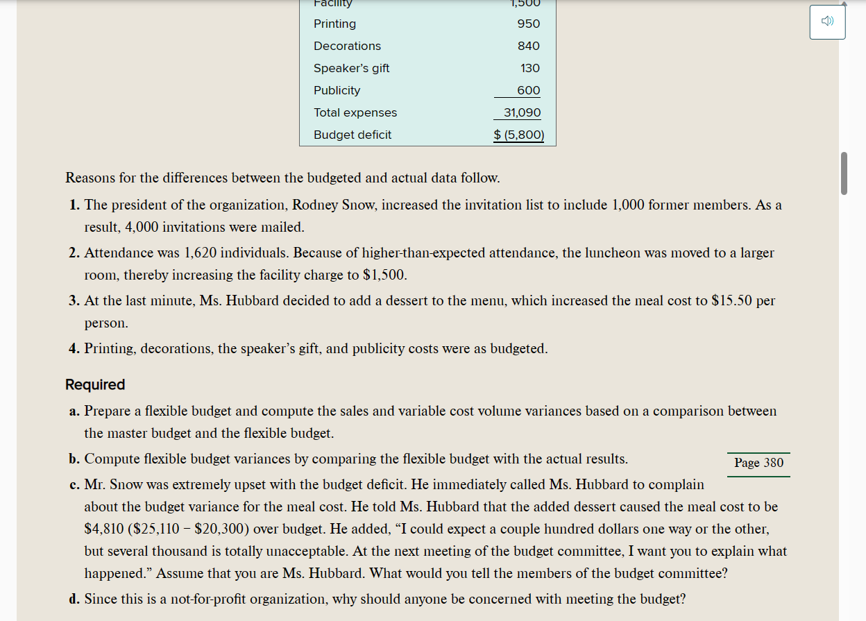 Microsoft Excel"-showing all work and formulas-to complete the following: . Prepare a