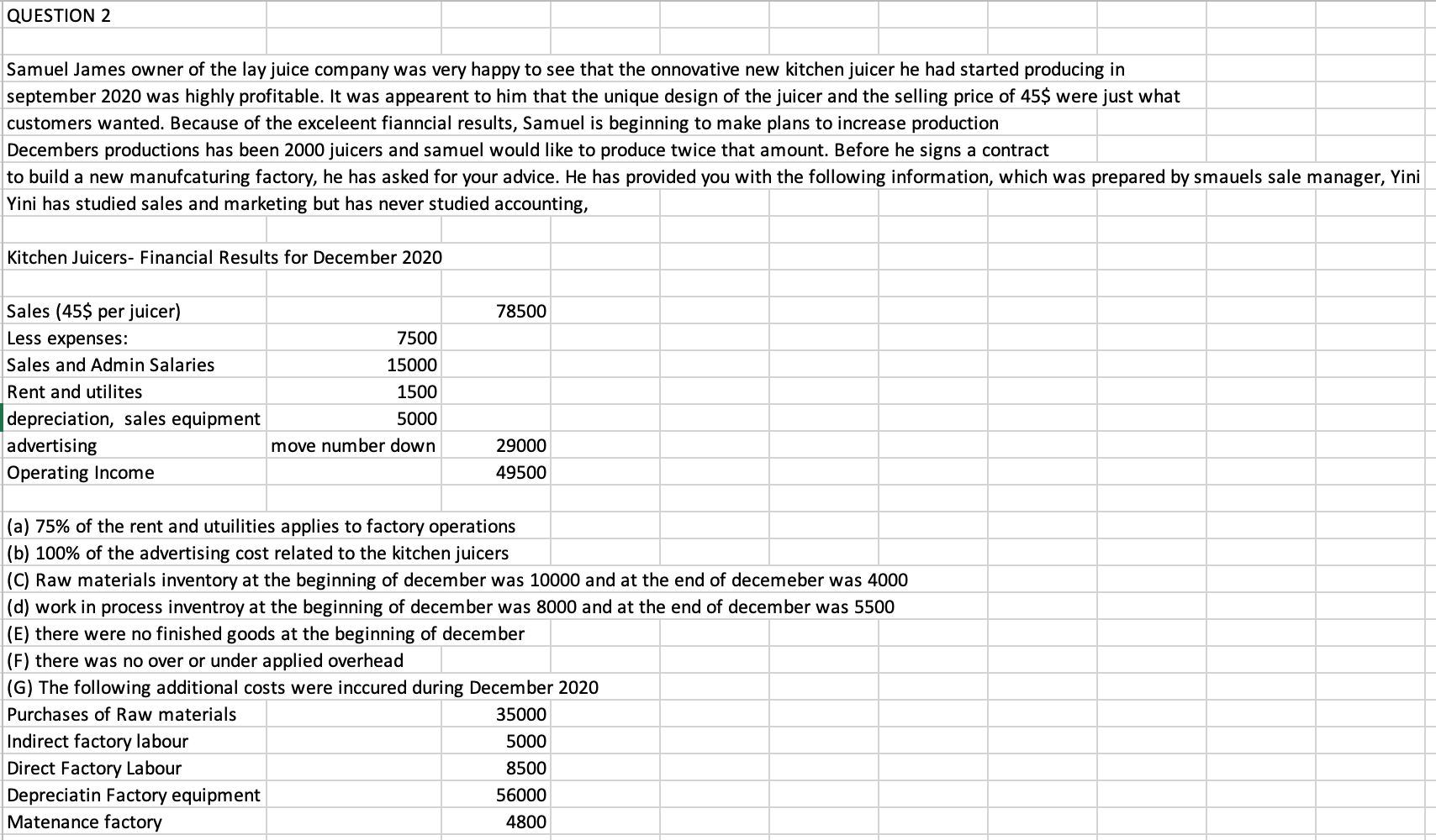 see pictures attached- please only provide answer for questions #1/2 QUESTION 2