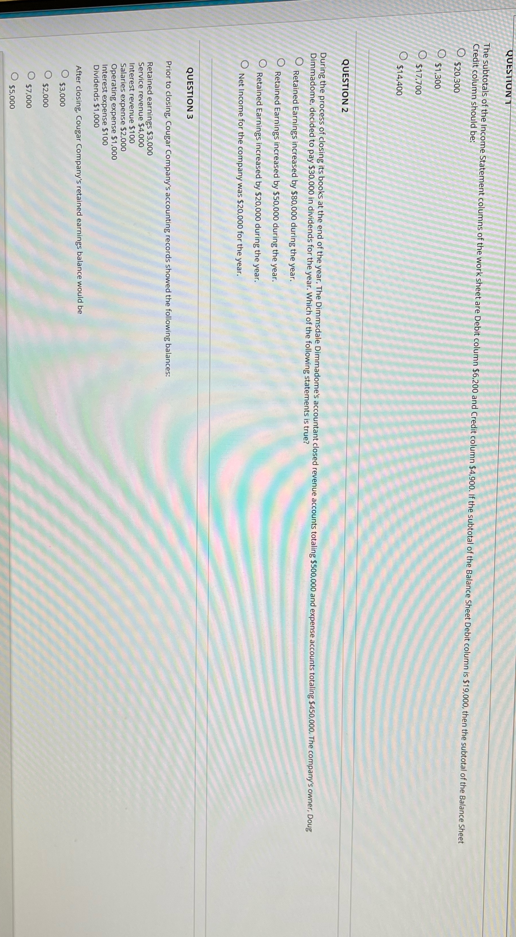 1, 2, and 3 please! Thank you so much ! QUESTION T