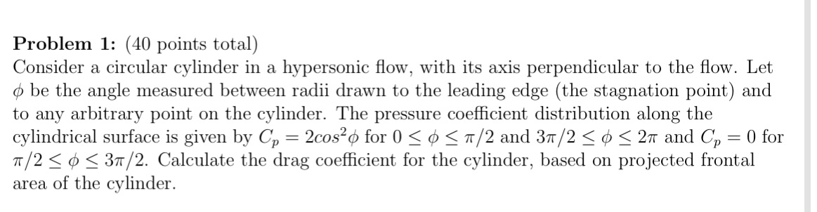 Need help with this problem CoursHeroTranscribedText: Problem 1: (40 points total) Consider