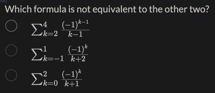  \f\fEvaluate the sum 211:: [\\E \\i/k 1] = If the answer