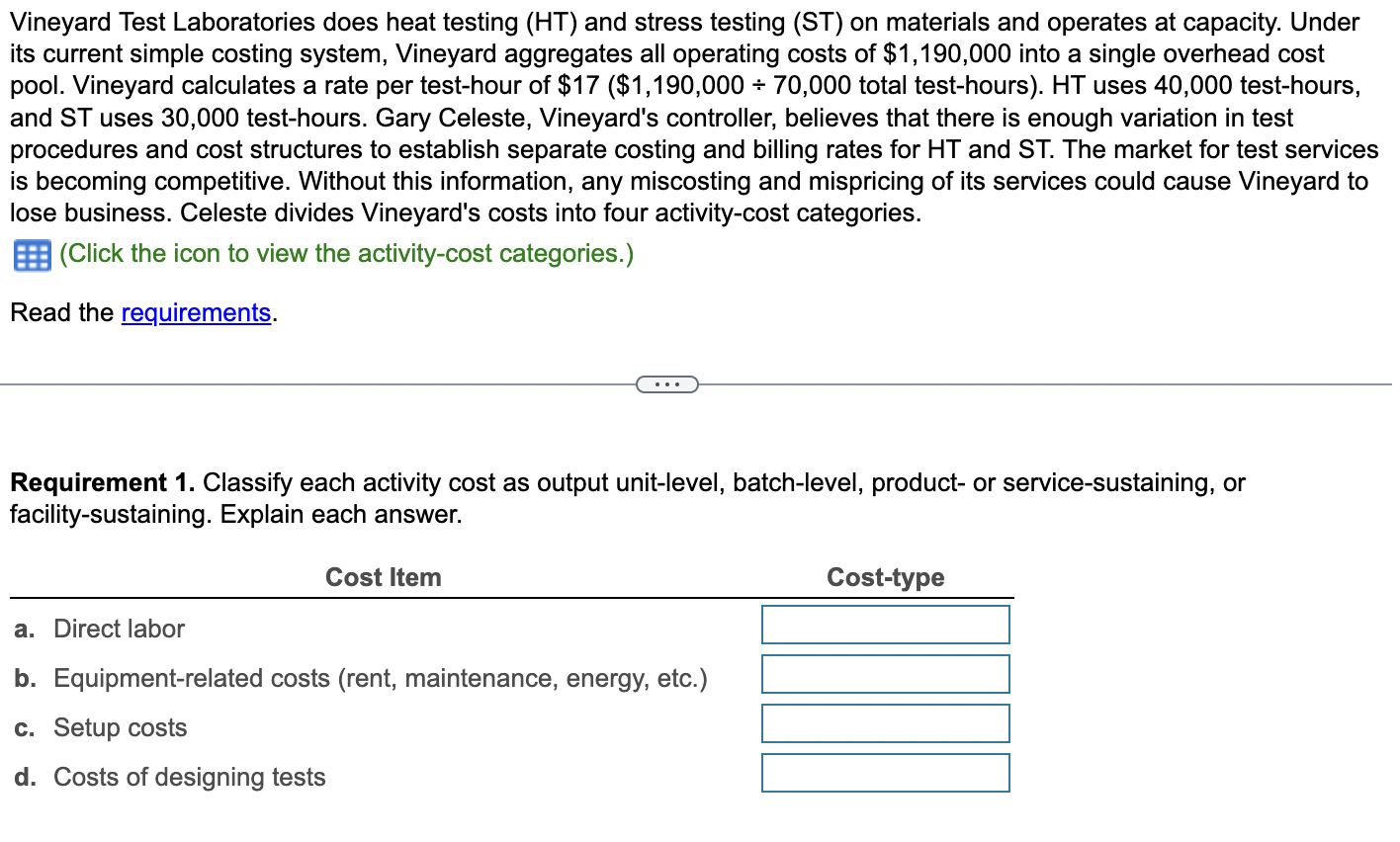  Vineyard Test Laboratories does heat testing (HT) and stress testing (ST)