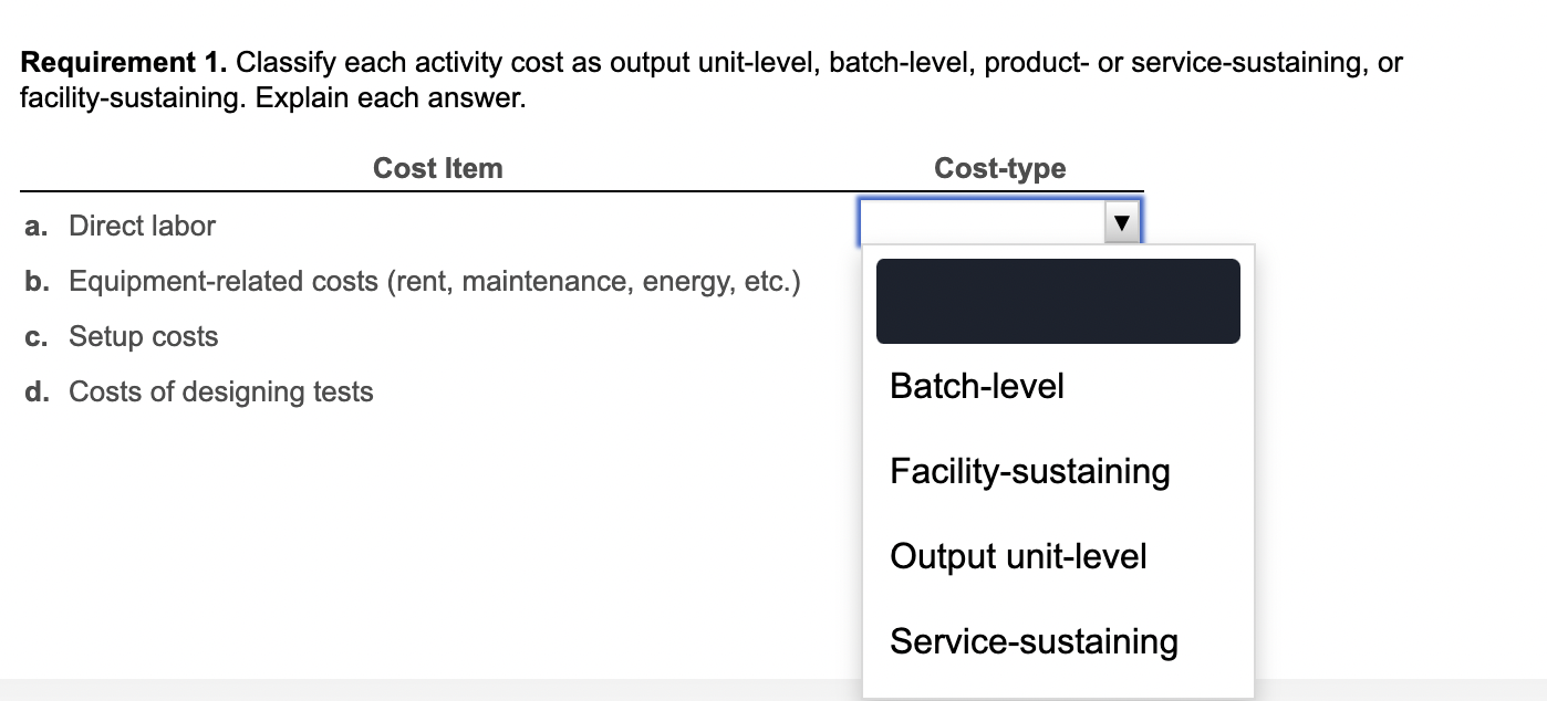 cost pool. Vineyard calculates a rate per testhour of $17 ($1,190,000 +