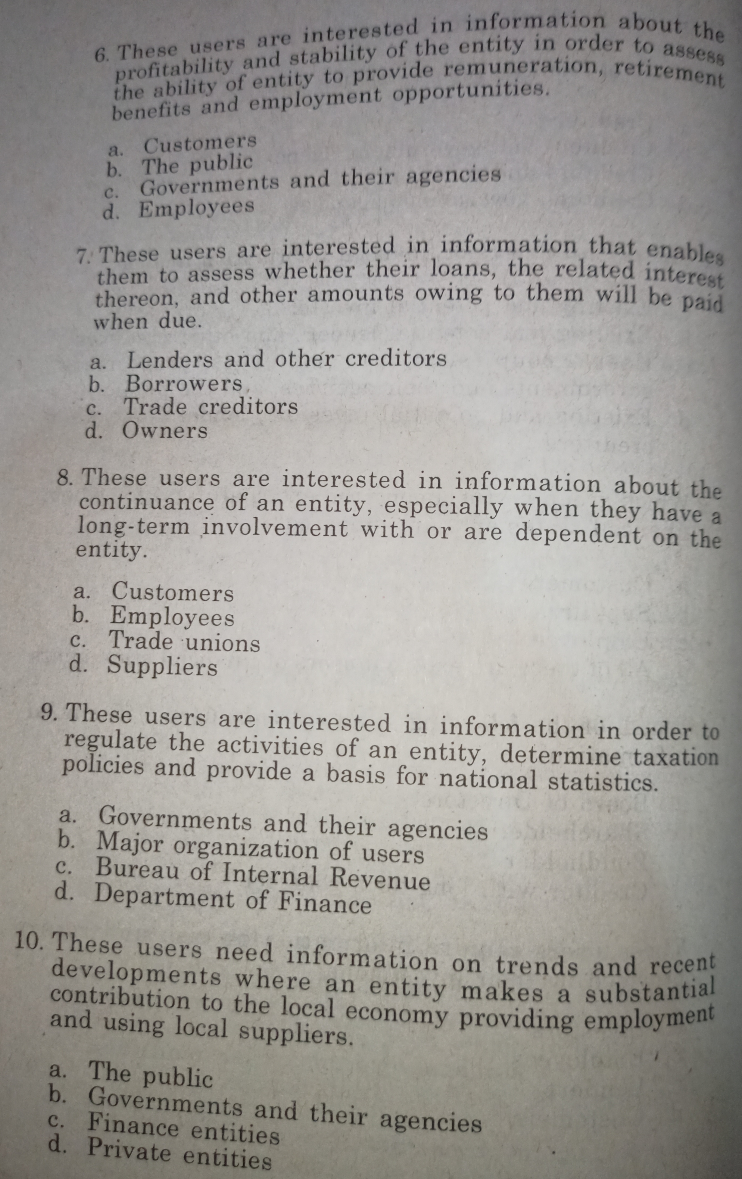 for general purpose financial reporting. c. In case of conflict, the requirements