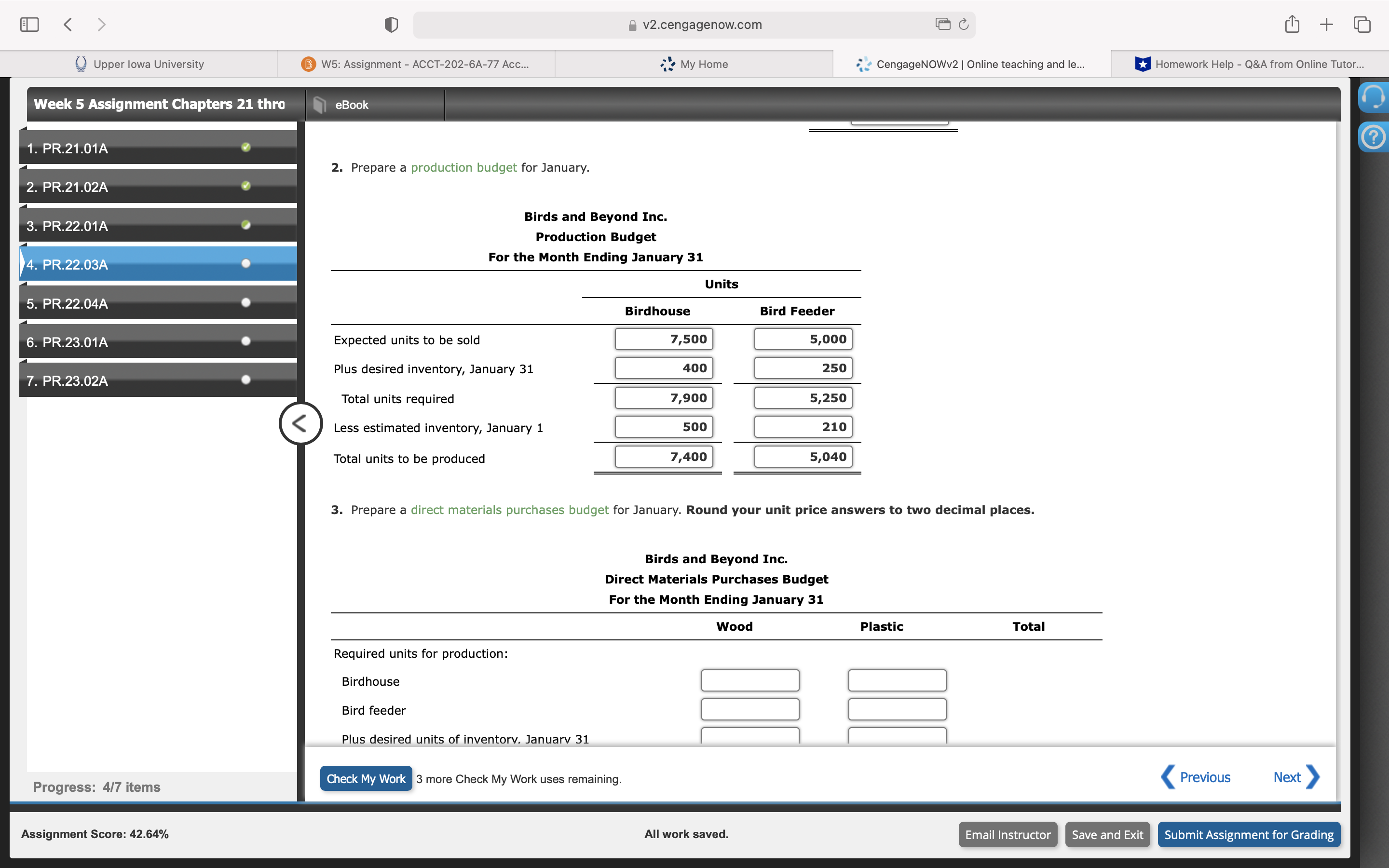 Birds and Beyond Inc., with the assistance of the controller, treasurer, production