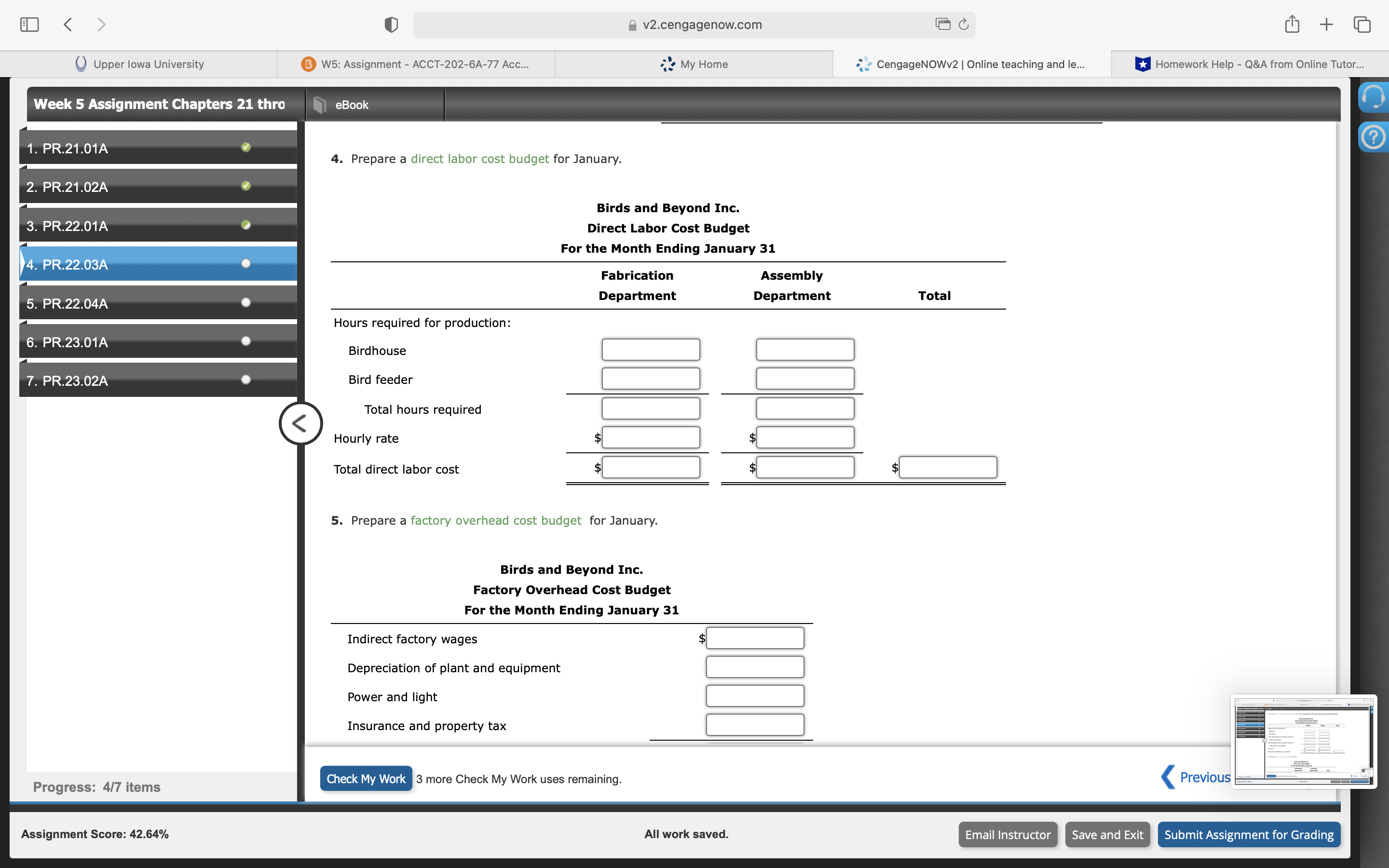 use in developing the budgeted income statement for January: 3. PR.22.01A a.