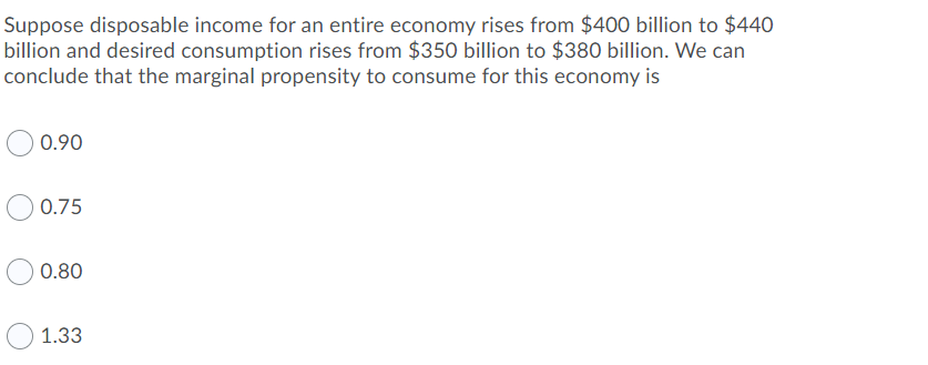 please answer this question which one is the right one Suppose disposable