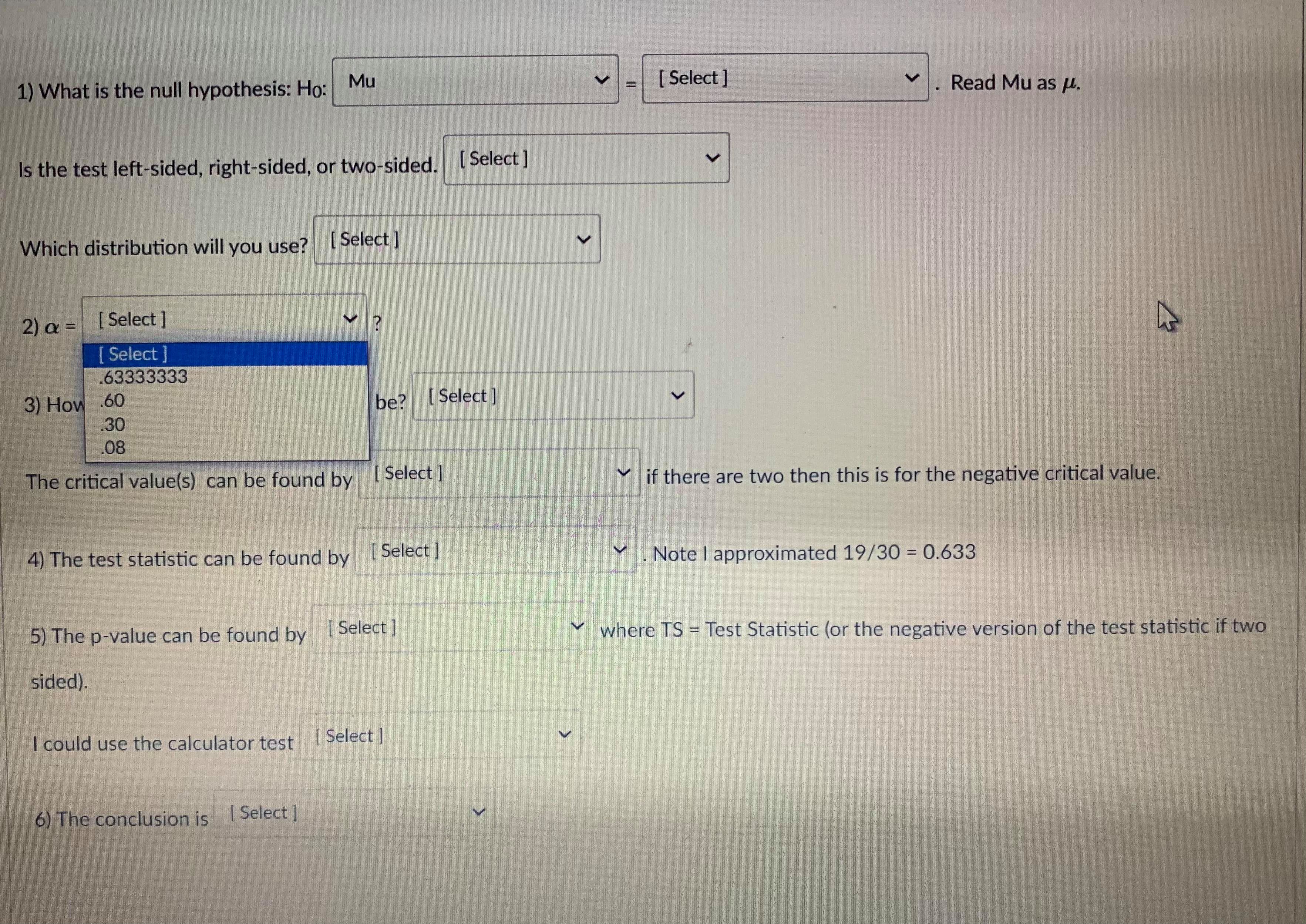 The calculator commands are: 1-PropZint (For one sample proportions) Z-interval (For one