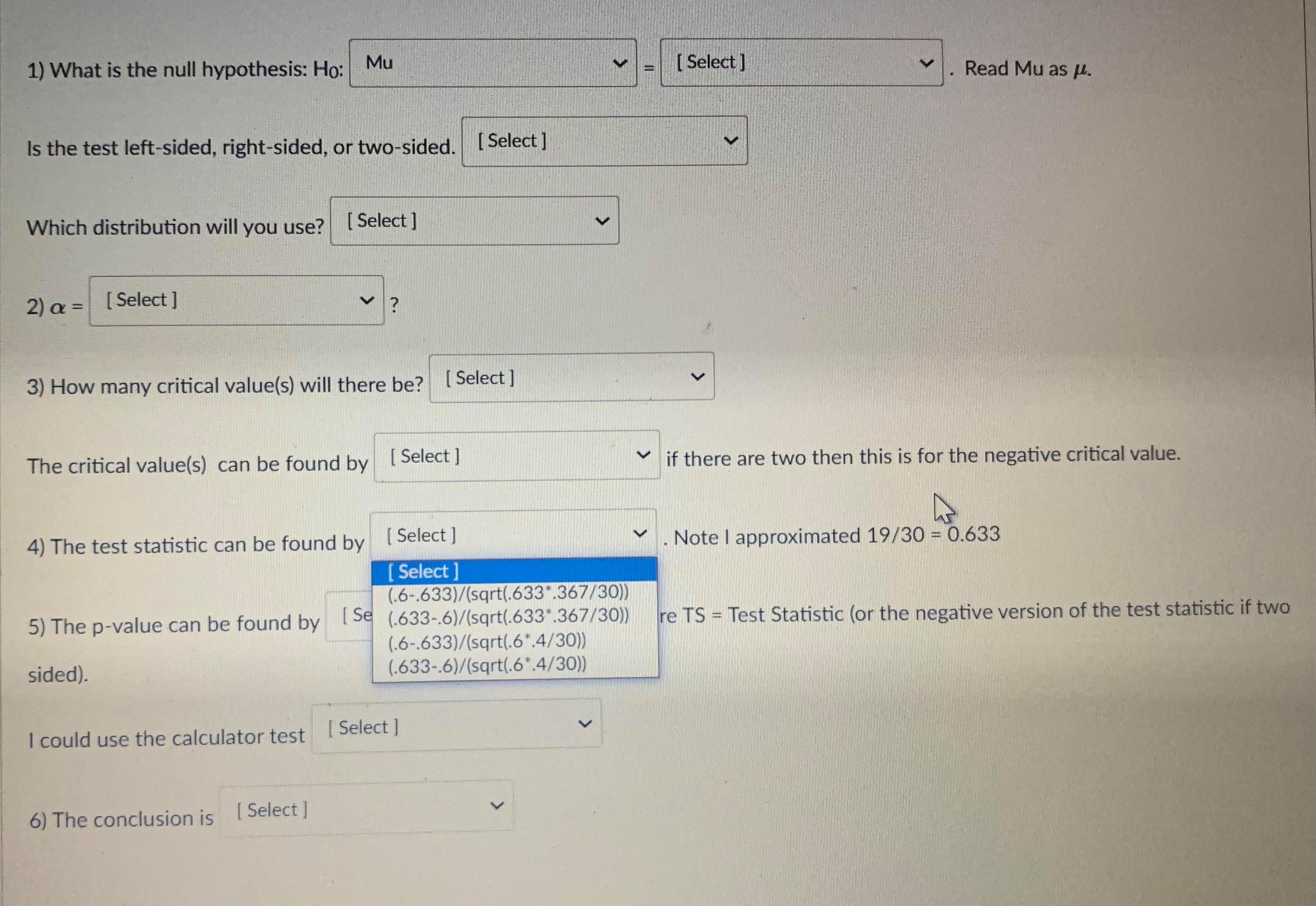deviation. You need to determine if it is representing the population ()
