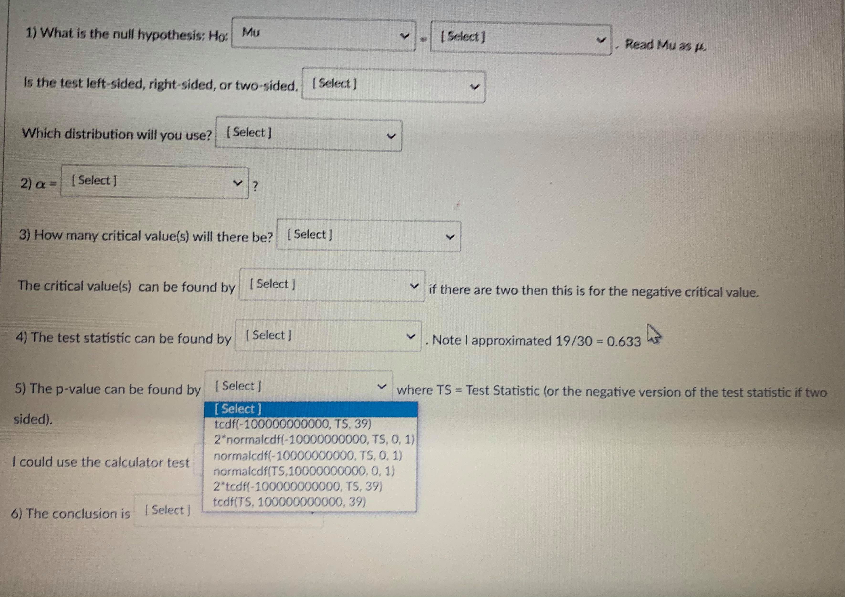 or the sample (s) by careful reading. Select if the problem is