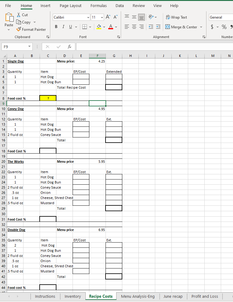 Please help! VERY OVERWHELMED AND STRUGGLING! Page Layout Formulas View Help File