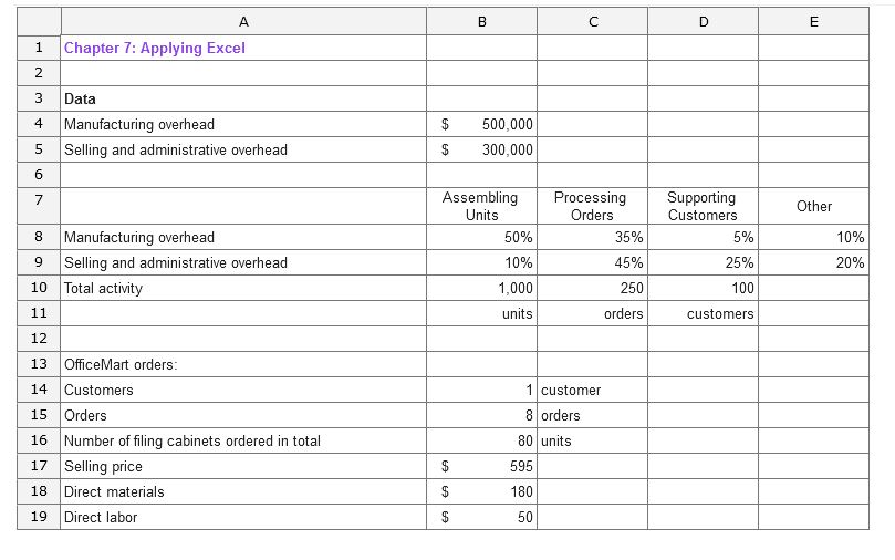 How do you do this? A B C D E 1 Chapter