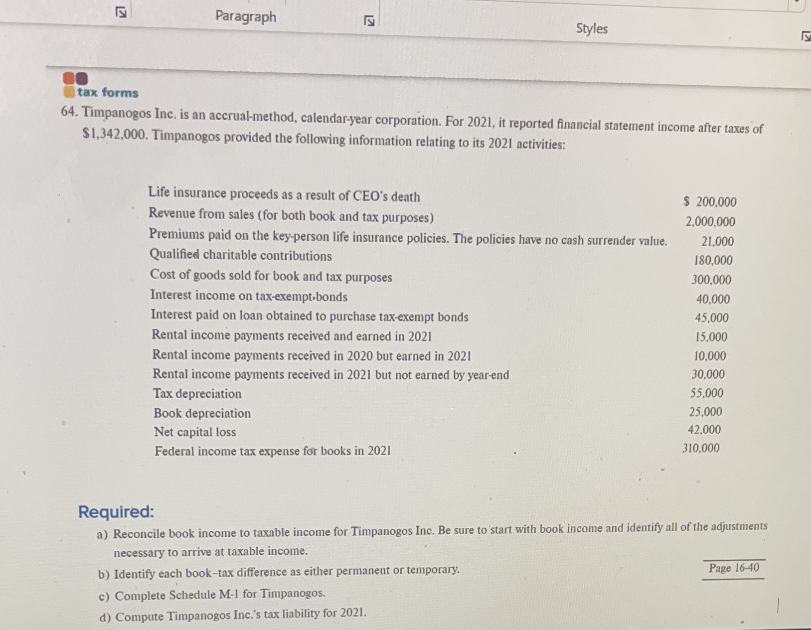 please fill into schedule M-1 can be found on the irs Paragraph