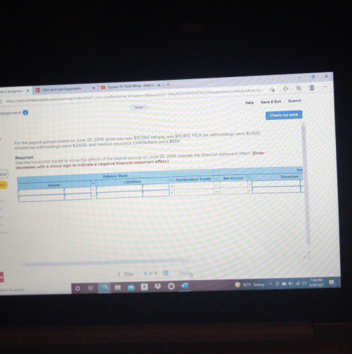 I need help X asgimet O Help Save & Eidt Submit Check