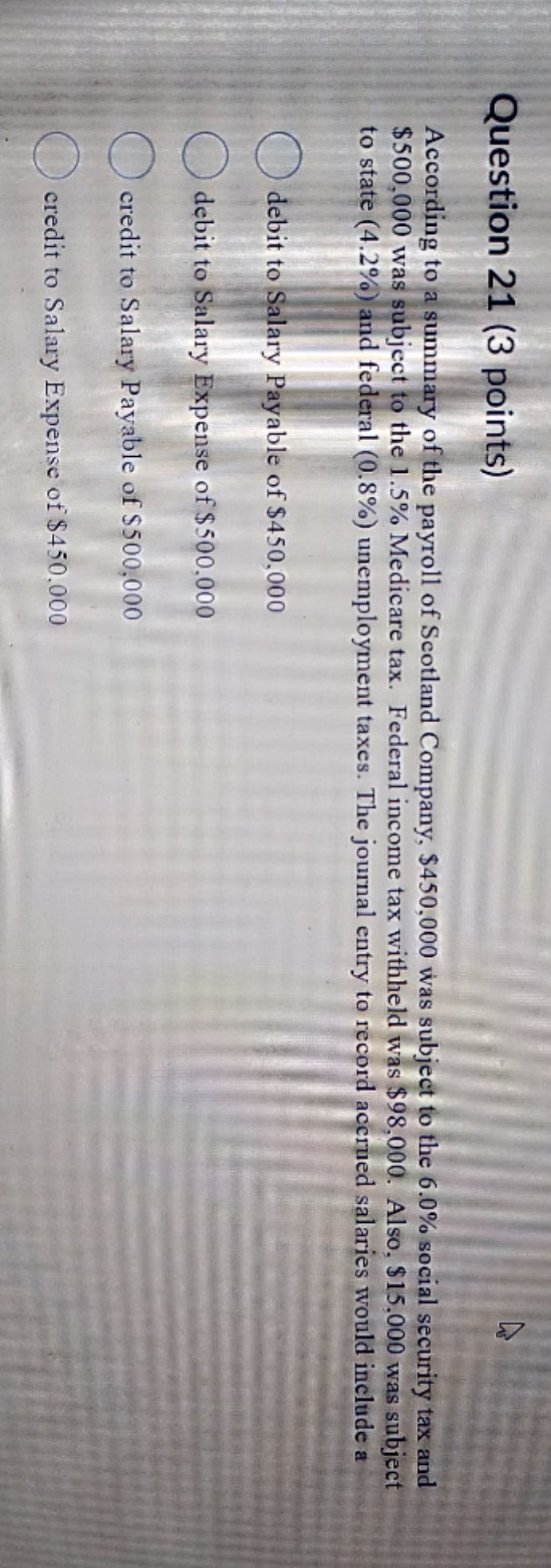 step by step Question 21 (3 points) According to a summary of