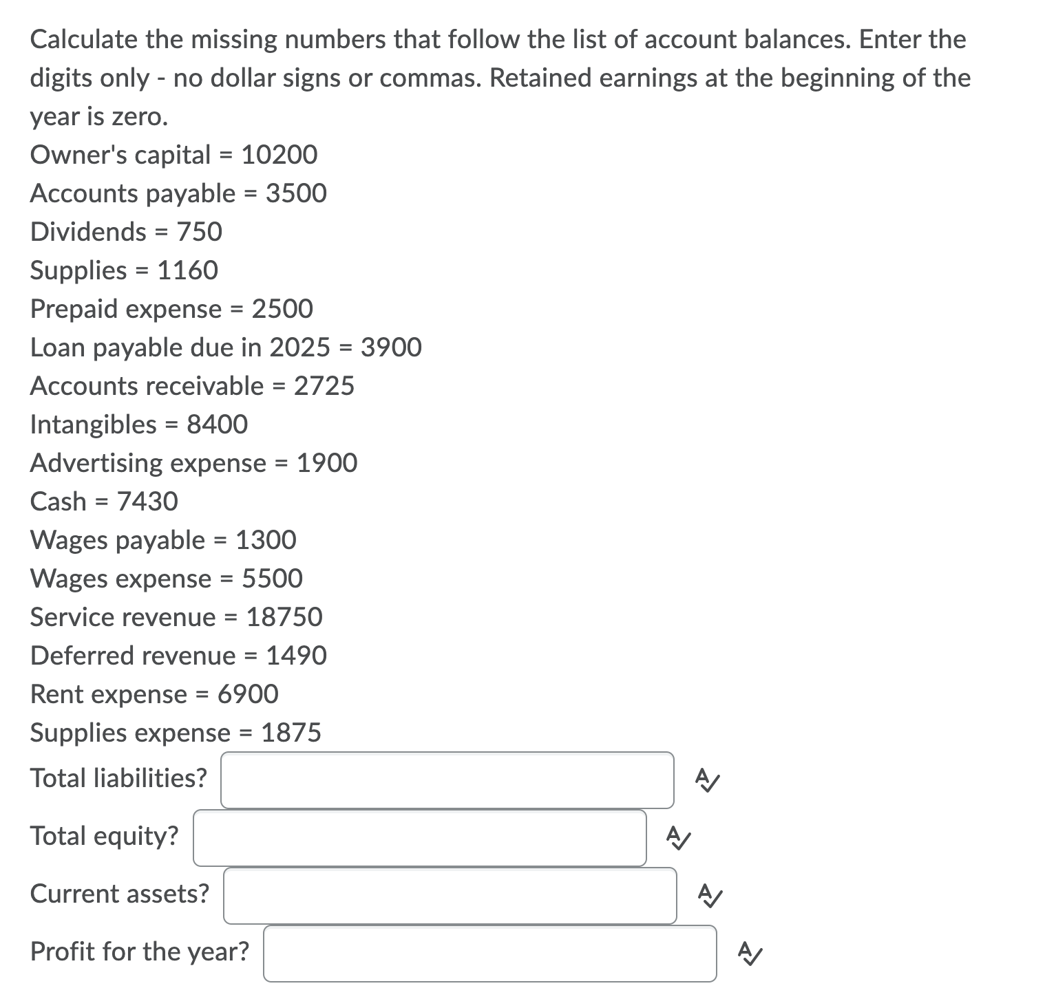how do i solve this Calculate the missing numbers that follow the