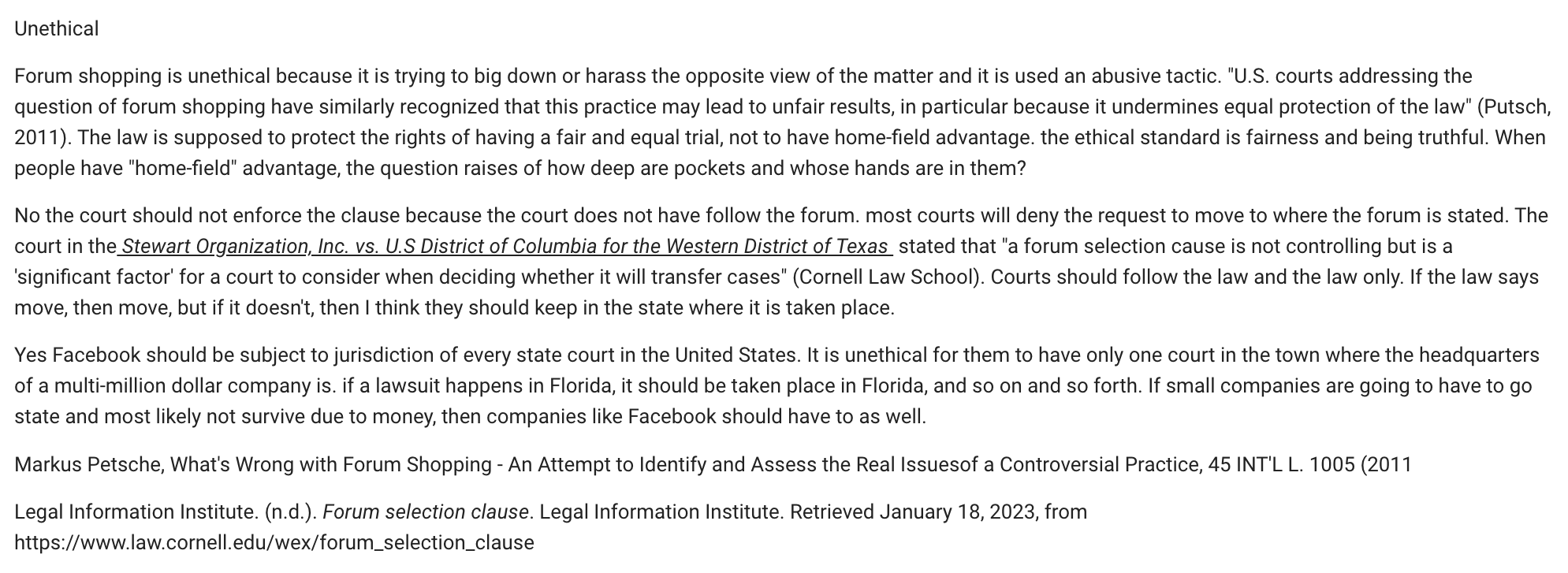 2023 Ethical Seeing that the modern legal system has already put guideposts