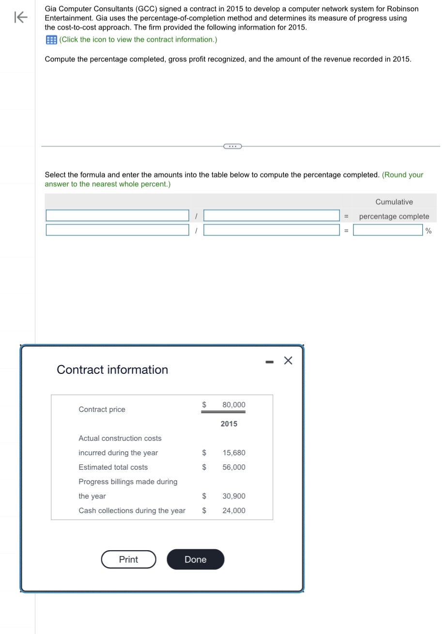 Need help with this problem l Gia Computer Consultants {GOG} signed a