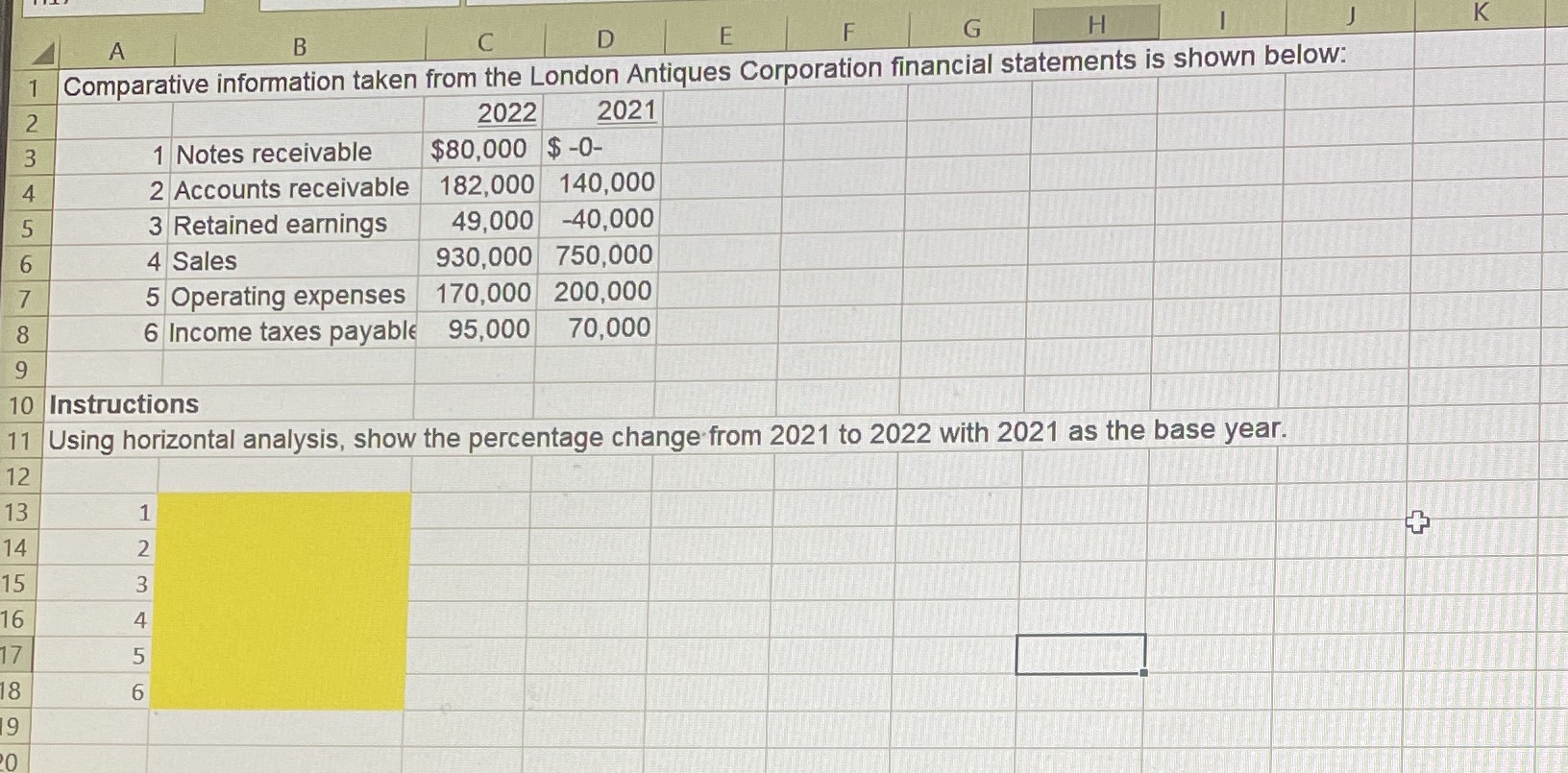  D K A B C E F G H 1 Comparative