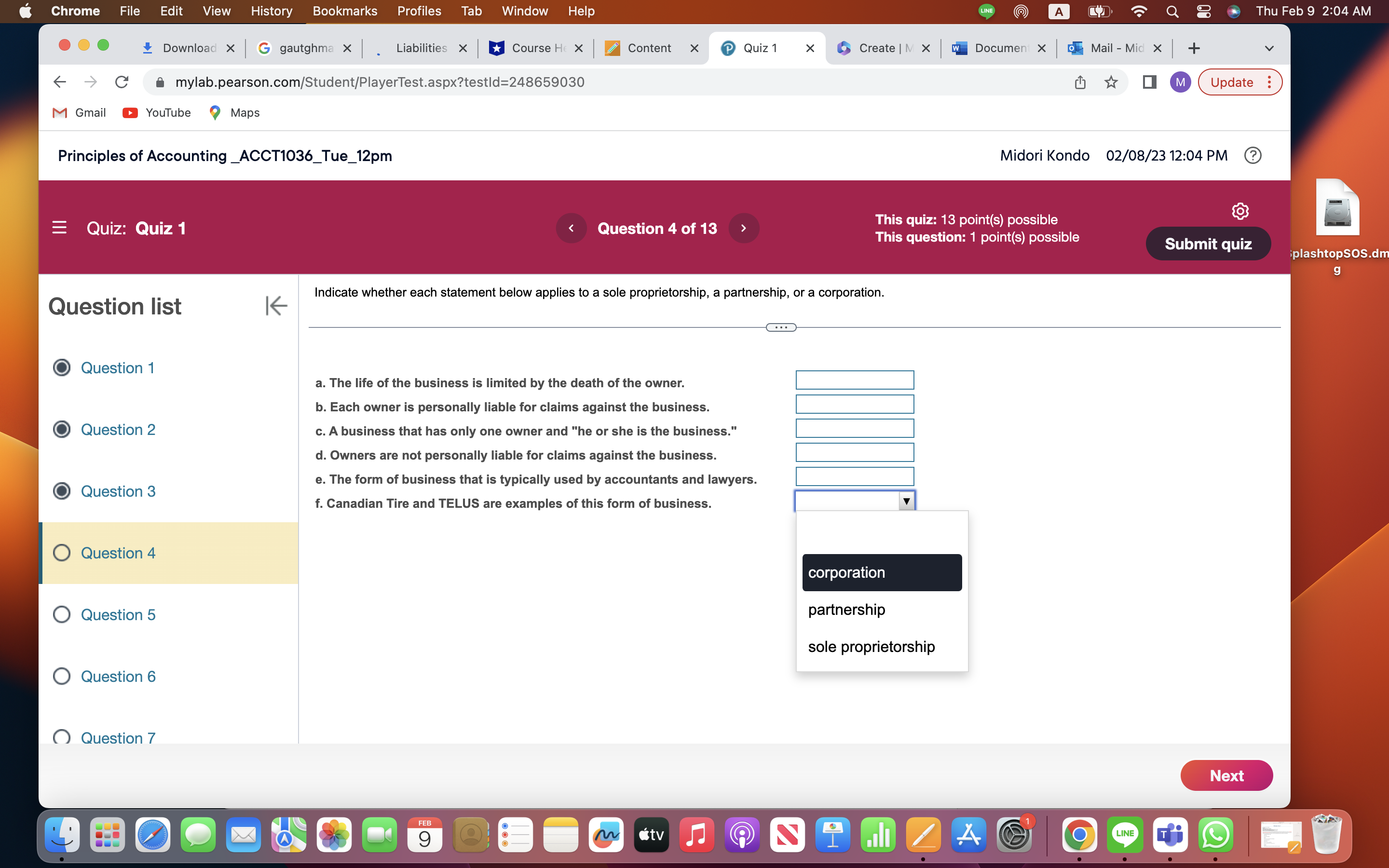 Chrome File Edit View History Bookmarks Profiles Tab Window Help LINE