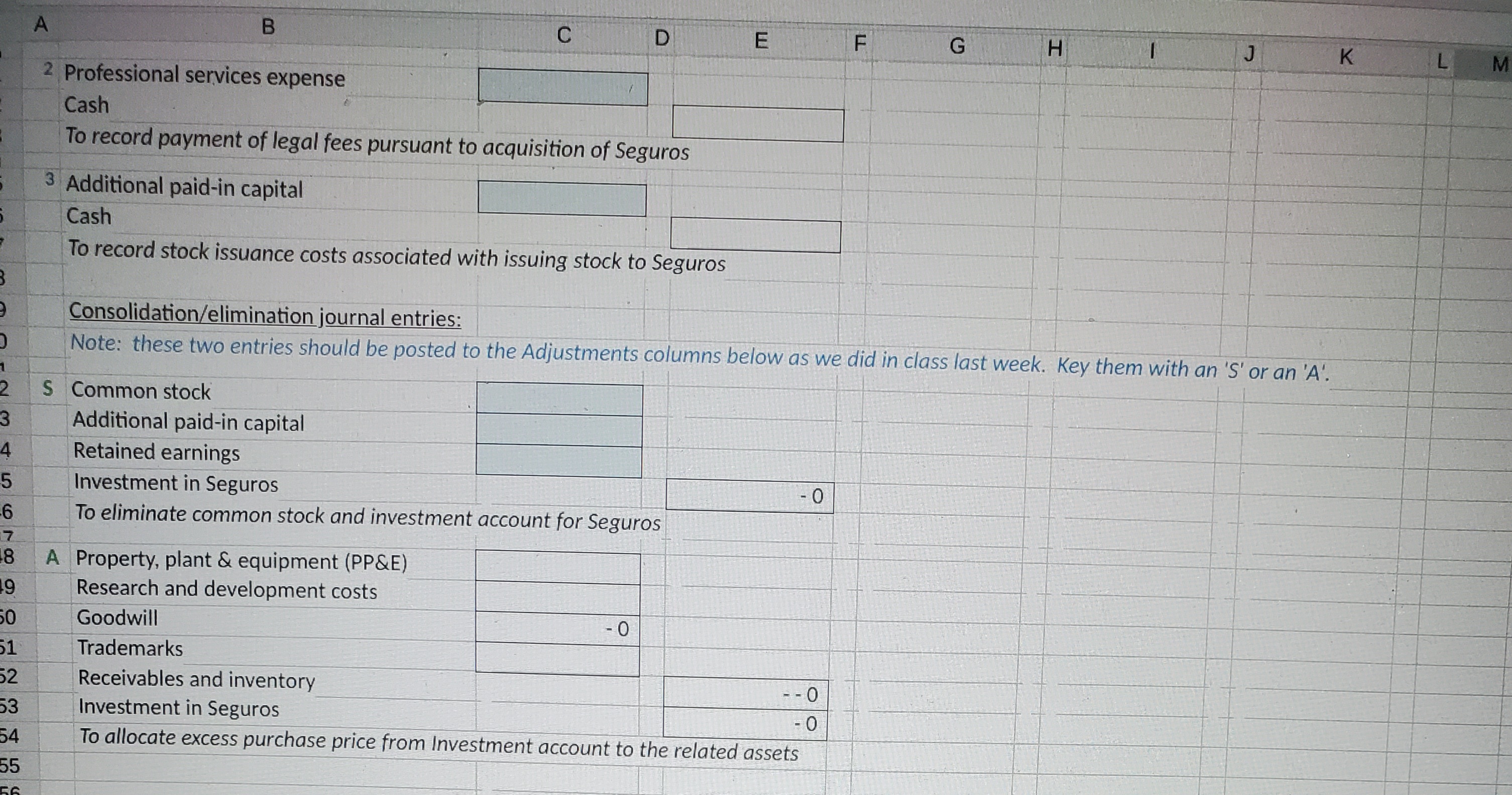 Do not type (hardcode) any numbers onto this spreadsheet unless absolutely necessary.
