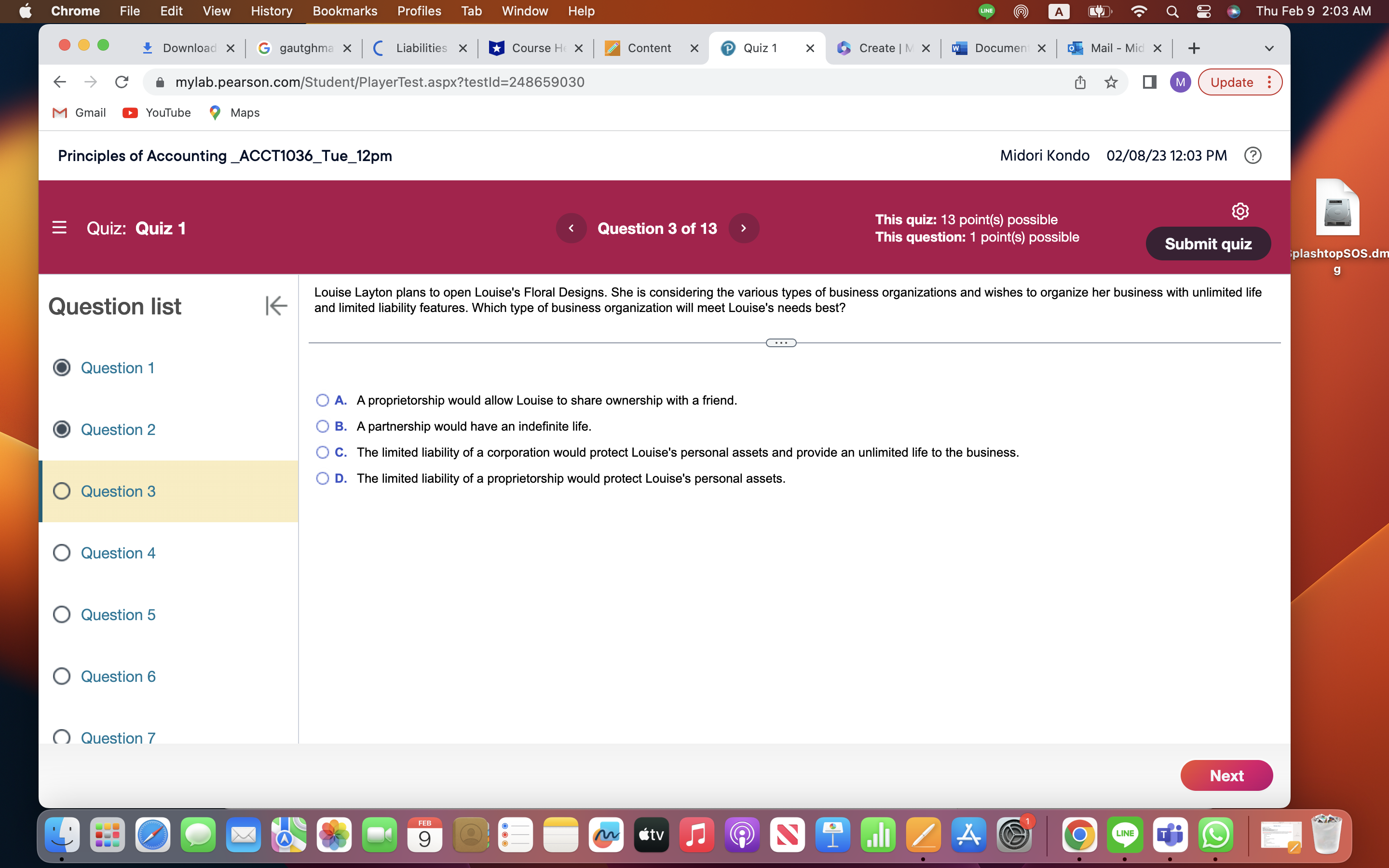 Chrome File Edit View History Bookmarks Profiles Tab Window Help LINE