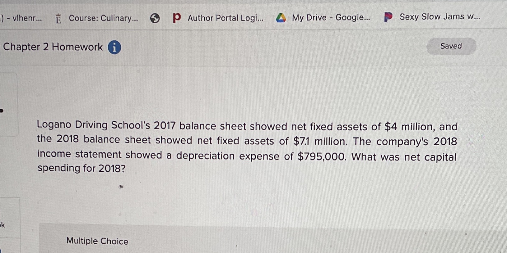 ) - vihenr... E Course: Culinary... Author Portal Logi... My Drive