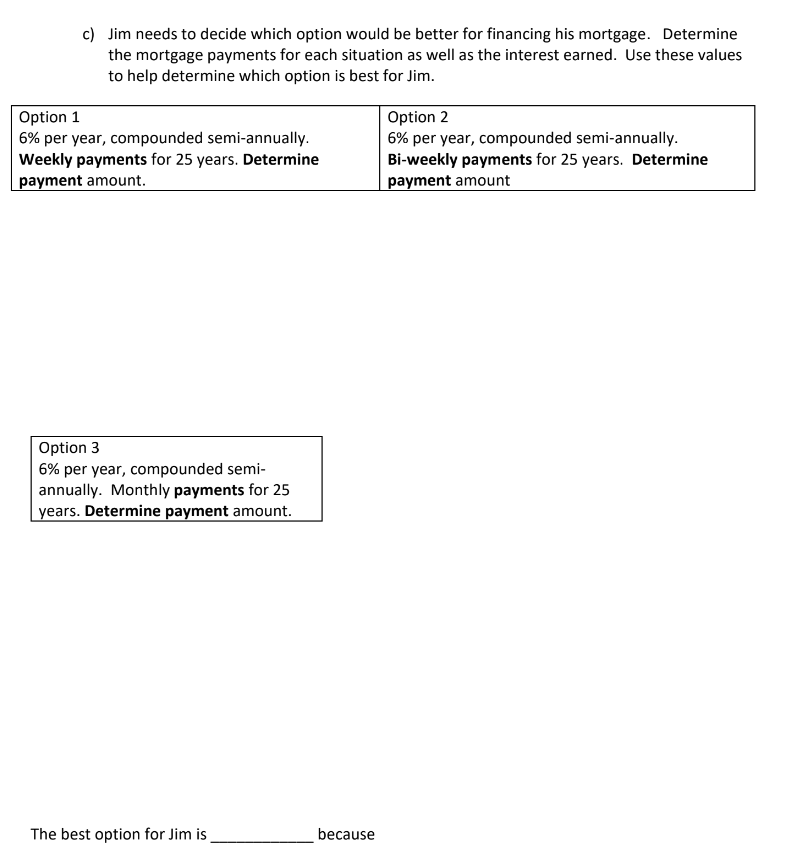 for questions involving Annuities, compound, and Mortgage(Advanced tvm solver) and provide a