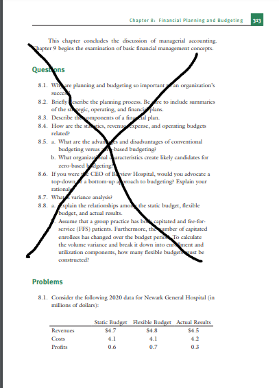 section 314 Gopenski's Healthcare Finance a. Calculate and interpret the profit variance.
