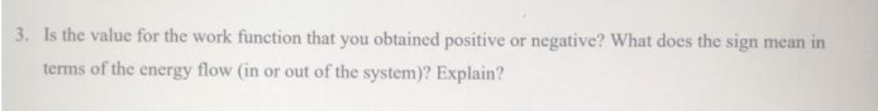  3. Is the value for the work function that you obtained