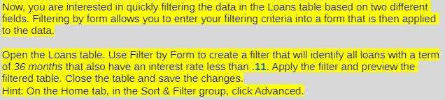 Now, you are interested in quickly filtering the data in the