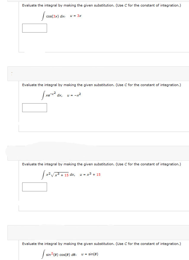 absolute values where appropriate. Use ( for the constant of integration.) *"