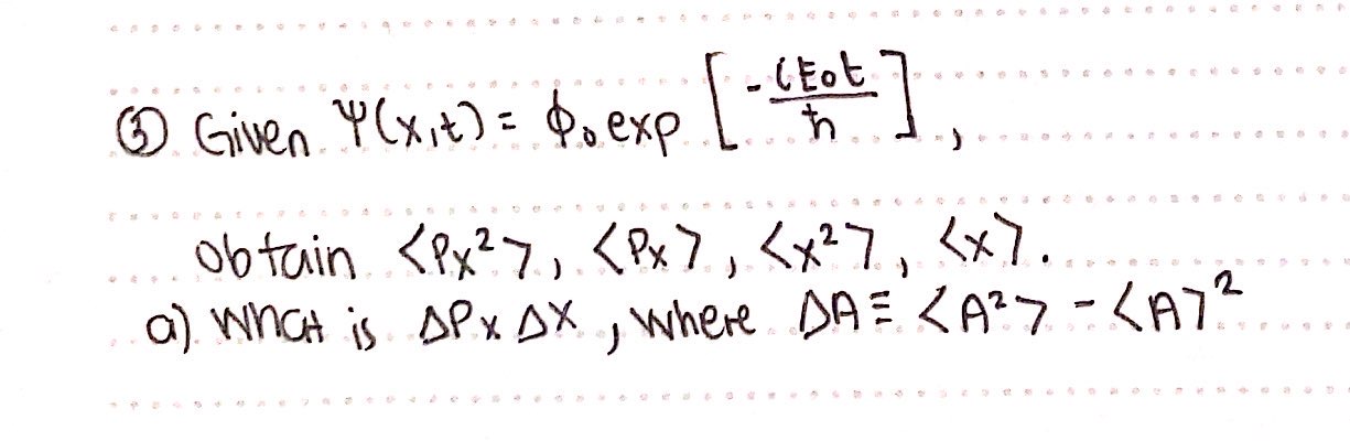 Provide complete steps, solutions, and formulas.Topic: Harmonic Oscillator and Ehrenfest Theorem 1)