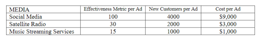 **Using Excel**OPTIMIZE THE DIGITAL MARKETING STRATEGY American Dream is a retail and