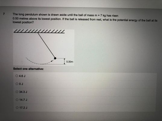 the first time after t = 0 s when the mass is