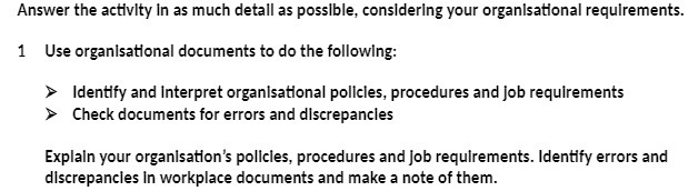  Answer the activity In as much detail as possible, considering your