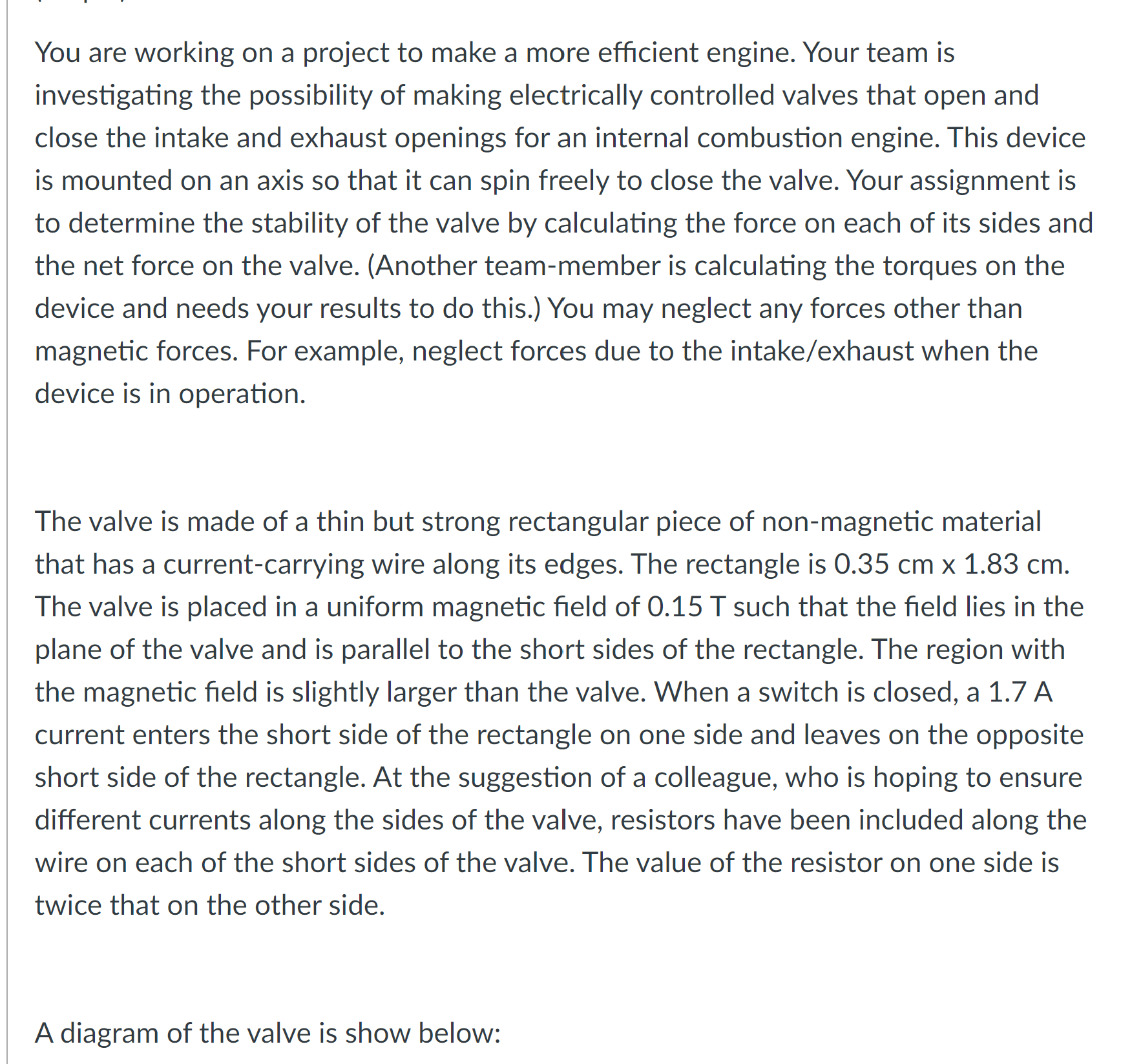  You are working on a project to make a more efficient