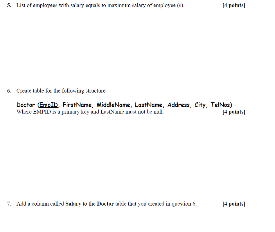 PK in EMP, whereas DEPTNO is a FK in EMP table SQL>