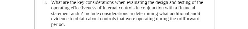  1. 'What are the key considerations when evaluating the design and