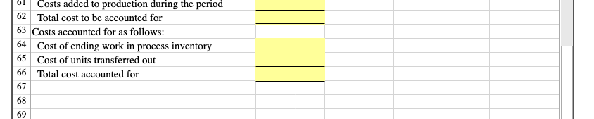 Costing using the Weighted-Average Method - Excel 7 0 - 5X FILE
