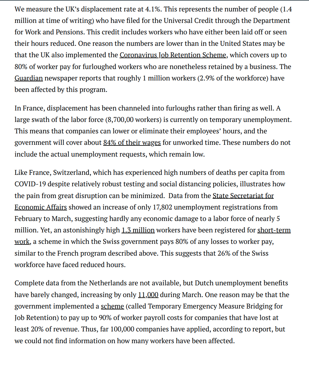 through the traditional or expanded unemployment benets systems, whereas 5.1% of workers