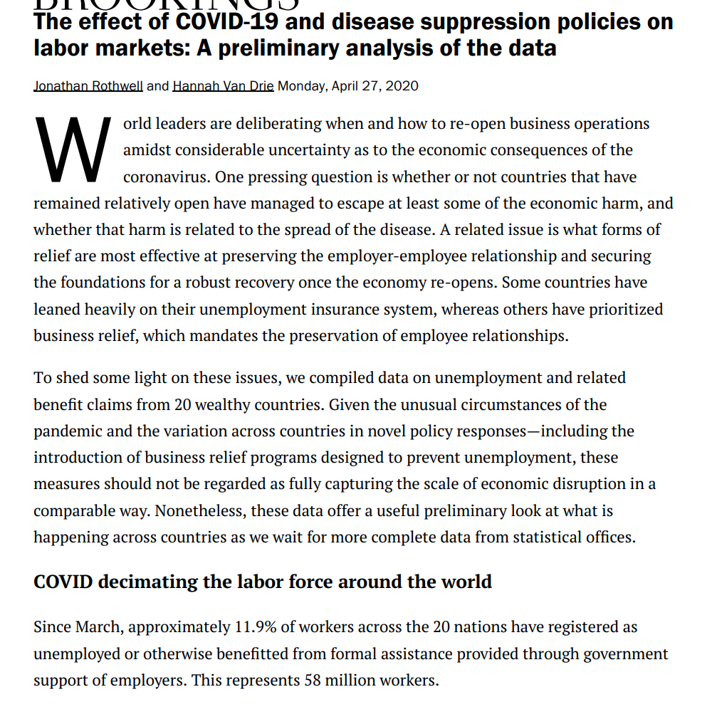 As for the larger issue of how social distancing policies relate to